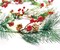 6FT Christmas Winter Snow Garland with Red Berries and Pine Cones